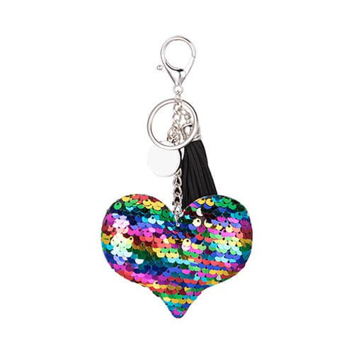 Portachiavi sublimazione - cuore colori