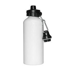 Borraccia bianca per bicicletta 600 ml - Stampa sublimatica a trasferimento termico