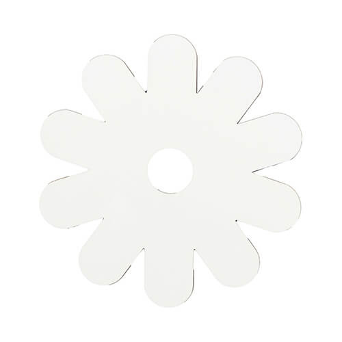 Targhetta con nome in fibra di legno per tazza da 1200 ml per sublimazione - crisantemi