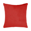Fodera in peluche 40 x 40 cm per sublimazione - bianca e rosso