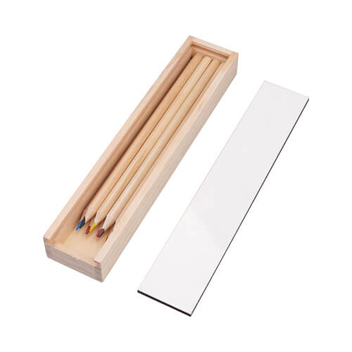 Scatola in legno con 8 pastelli a sublimazione