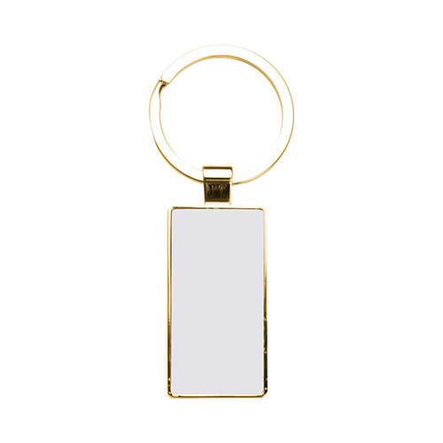 Portachiavi bifacciale 2,2 x 5,1 cm per sublimazione - oro