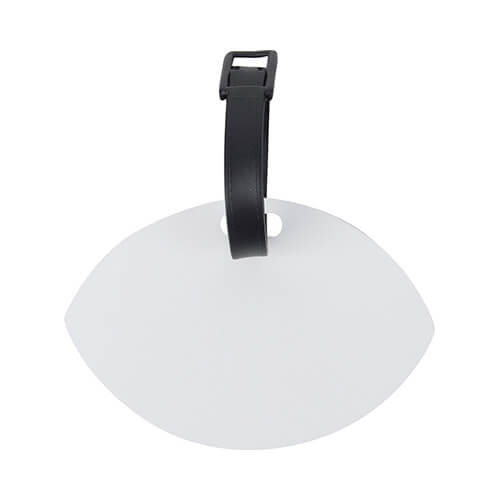 Etichetta bagaglio in plastica per sublimazione - ovale