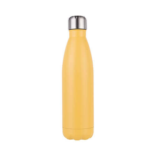 Borraccia bevande 500 ml - giallo opaco - Stampa sublimatica a trasferimento termico