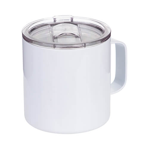 Tazza in metallo 500 ml per caffè sublimatico - bianco