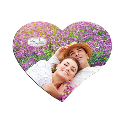 Puzzle a forma di cuore A3 112 elementi per sublimazione