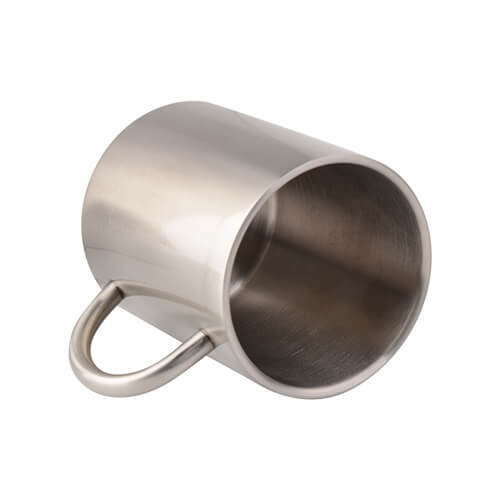 Tazza in acciaio inox 450 ml per sublimazione - argento