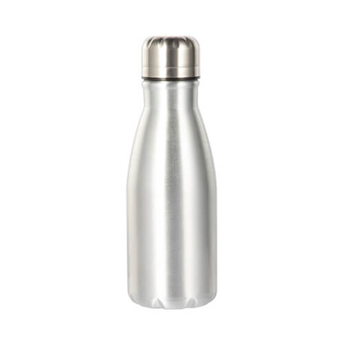 Flacone in alluminio da 450 ml per sublimazione - argento