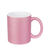 Set di 6 tazze in ceramica da 330 ml stampabili con glitter - rosa