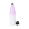 Borraccia bevande 500 ml - bianca / viola - Stampa sublimatica a trasferimento termico