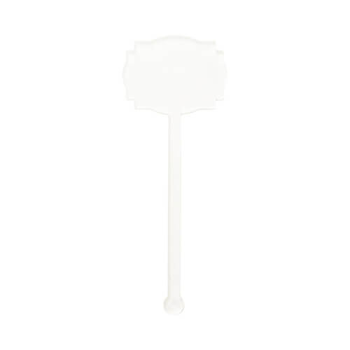 Agitatore per bevande in acrilico 10 cm per sublimazione - rosetta