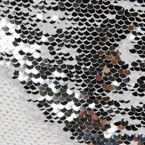 Federa 40 x 40 cm con paillettes per sublimazione - bianca