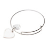 Bracciale con cuore di cristallo e pendente a cuore per stampa sublimatica a trasferimento termico
