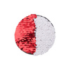 Patch paillettes bicolore da sublimare - cerchio rosso Ø 10 cm