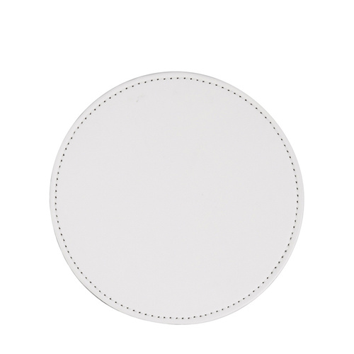 Set di 4 sottobicchieri rotondi in pelle da stampare