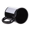 Tazza nera 450 ml con cornice bianca per sublimazione