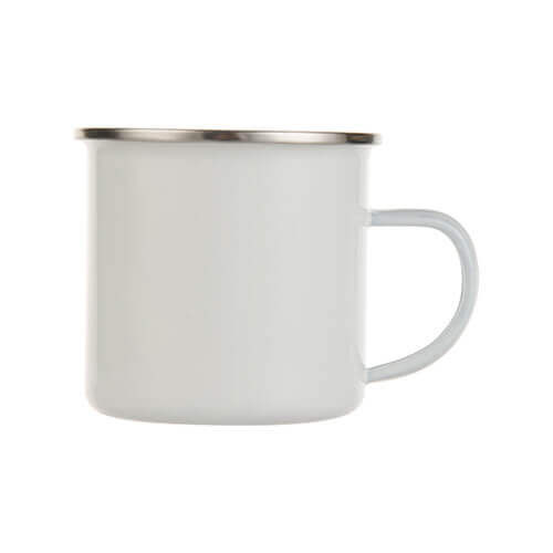 Tazza in metallo 360 ml Sublimazione Termostampa - bianco