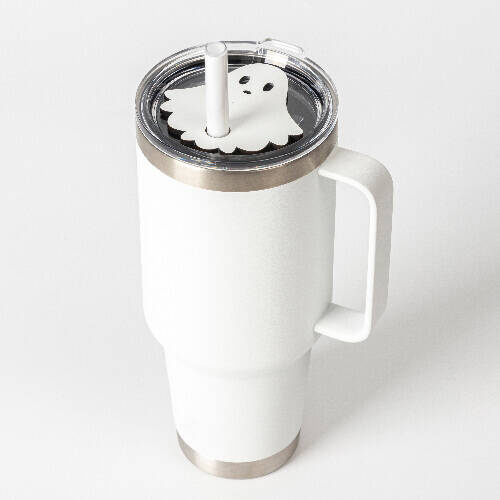 Targhetta con nome in fibra di legno per tazza 780 / 900 / 1050 / 1260 ml per sublimazione - fantasma