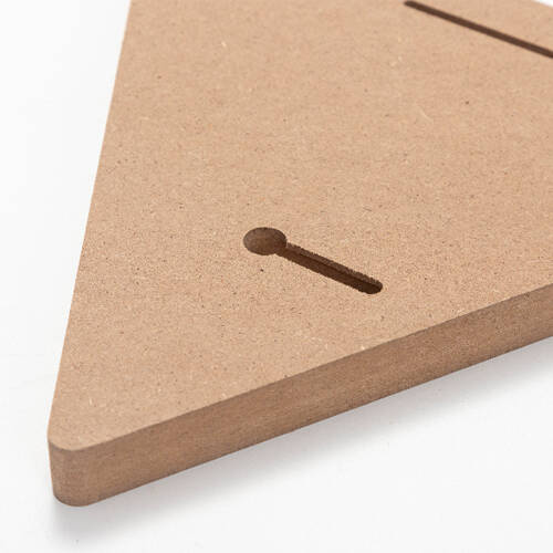 Cornice triangolare in MDF per sublimazione - 17,8 x 20,3 cm