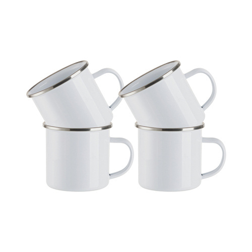 Set di 4 tazze smaltate da 360 ml da stampare