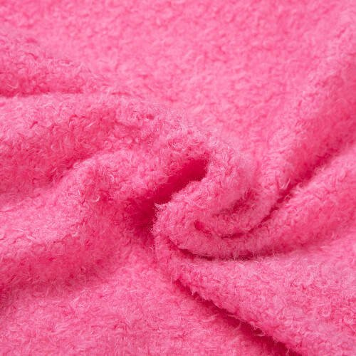 Borsa cosmetica in peluche per sublimazione - bianca e rosa