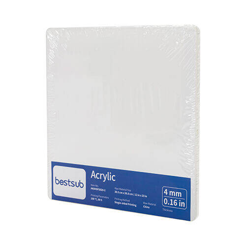 Acrilico per sublimazione 20 x 20 x 0,4 cm - 2 pz.