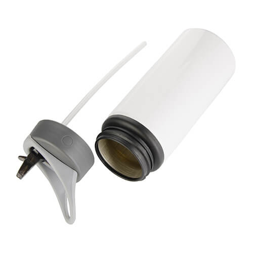 Borraccia in alluminio da 650 ml con manico per sublimazione - bianca