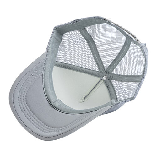 Cappellino Trucker per adulti a colori per sublimazione e trasferimento termico - grigio