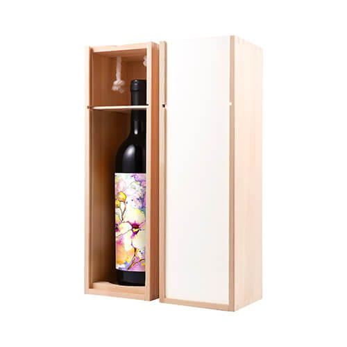 Cassetta del vino in legno non verniciato per sublimazione