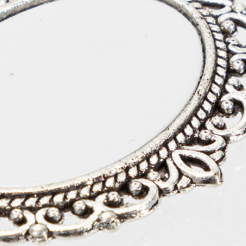 Spilla ovale - spilla da balia con ciondolo a forma di cuore per la sublimazione