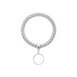 Bracciale in metallo con ciondolo per stampa sublimatica