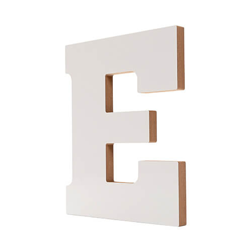 Lettera decorativa 25 cm in MDF per sublimazione - E