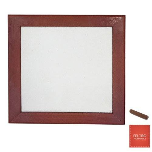 Cornice in legno scuro 24 x 24 cm con feltro per la stampa Trasferimento termico a sublimazione