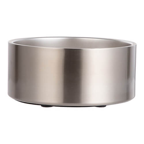 Ciotola per cani in acciaio inossidabile 1900 ml per sublimazione - argento