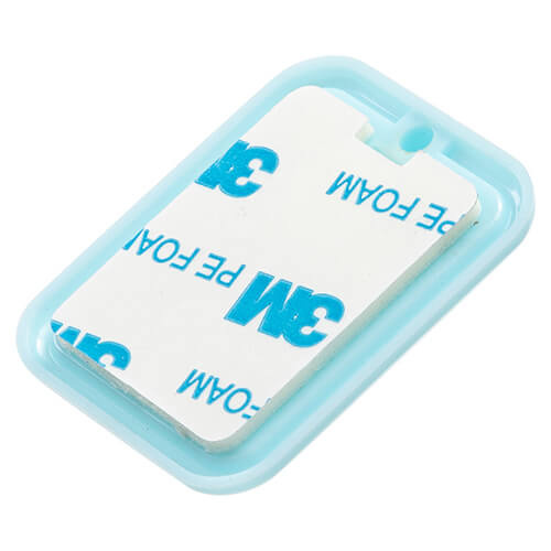 Grande appendiabiti in plastica per sublimazione - rettangolo blu