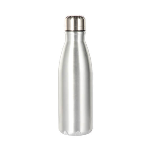 Flacone in alluminio da 650 ml per sublimazione - argento