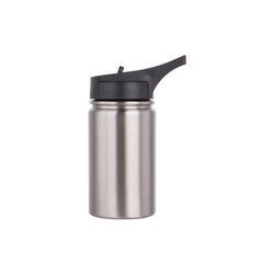 Borraccia argento sportiva in acciaio inossidabile 350 ml - Stampa sublimatica a trasferimento termico