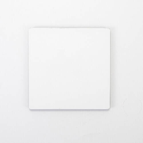 Pannello in fibra per sublimazione 20 x 20 x 0,6 cm - 2 pz. - dorso nero