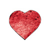 Patch paillettes cuore  bicolore da sublimare - colore rosso  22 x 19,5 cm
