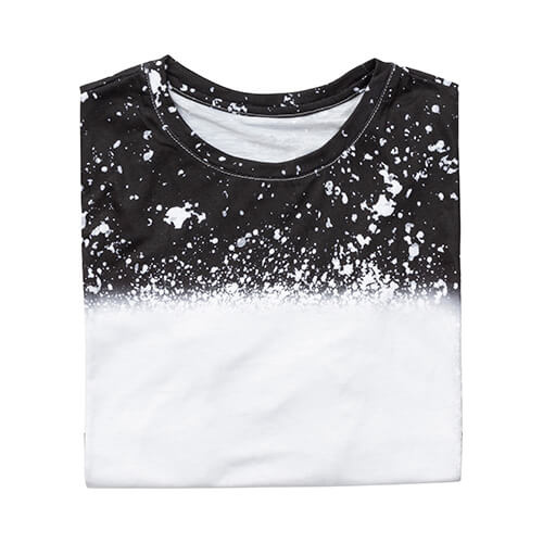 T-shirt Cotton-Like Bleached Starry Black per sublimazione