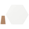 Portafoto esagonale in MDF per sublimazione - 17,8 x 20,3 cm