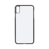 Custodia iPhone XS Max nero in plastica Sublimazione trasferimento termico