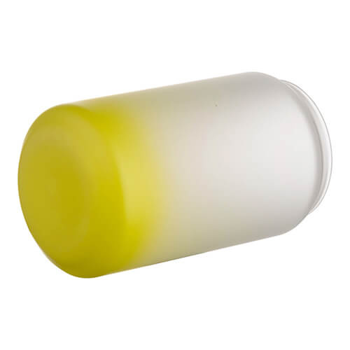 Vetro smerigliato da 400 ml per sublimazione - sfumatura verde lime