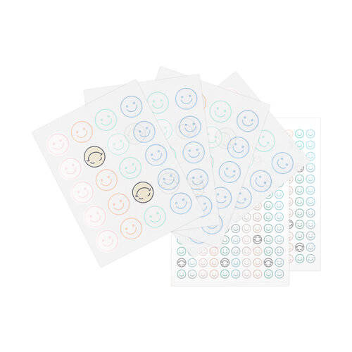 Un set di fogli con zirconi per trasferimento termico - Sorriso