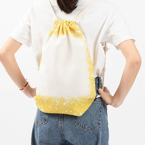 Borsa posteriore Bleached Starry Yellow per sublimazione