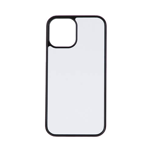 iPhone 12 Pro custodia in plastica nero per sublimazione