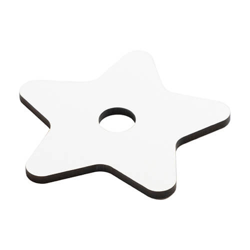 Targhetta con nome in fibra di legno per tazza da 1200 ml per sublimazione - stella