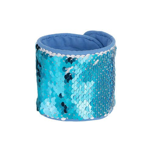 Braccialetto per mano con paillettes per sublimazione - celeste