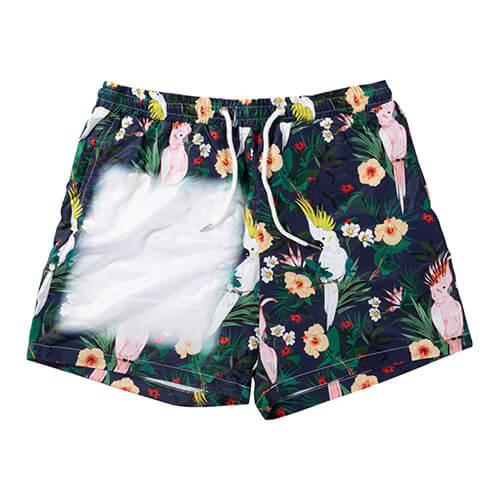 Pantaloncini da spiaggia sublimati da uomo - pappagalli