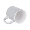 Tazza 330 ml con glitter argento Sublimazione Termostampa